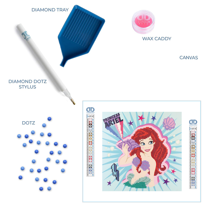 Diamond Dotz Ariel Brave POW-ER Dotz Box - 11 x 11 in