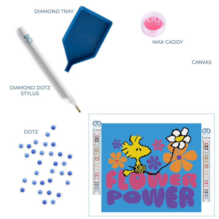 Diamond Dotz Flower Power - 3 x 3 in