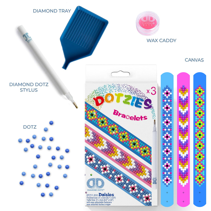Diamond Dotz Daisies Bracelets Kit