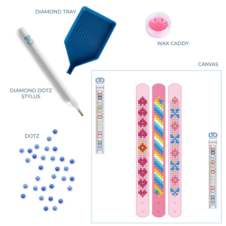 Diamond Dotz Pinks Bracelets Kit
