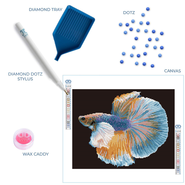 Diamond Dotz Luminous Fish - 14.57 x 18.5 in