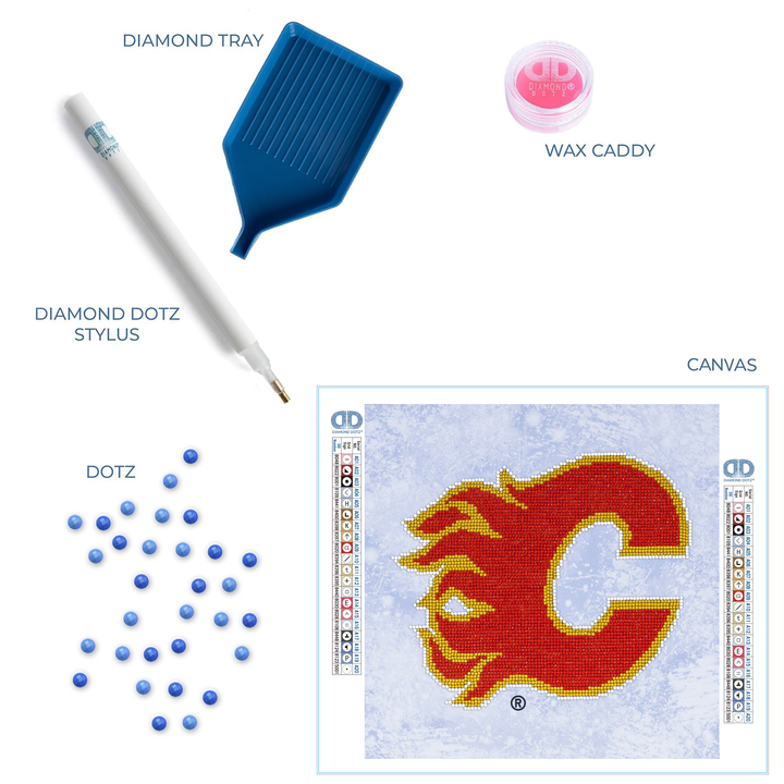 Diamond Dotz NHL Calgary Flames - 12.6 x 12.6 in