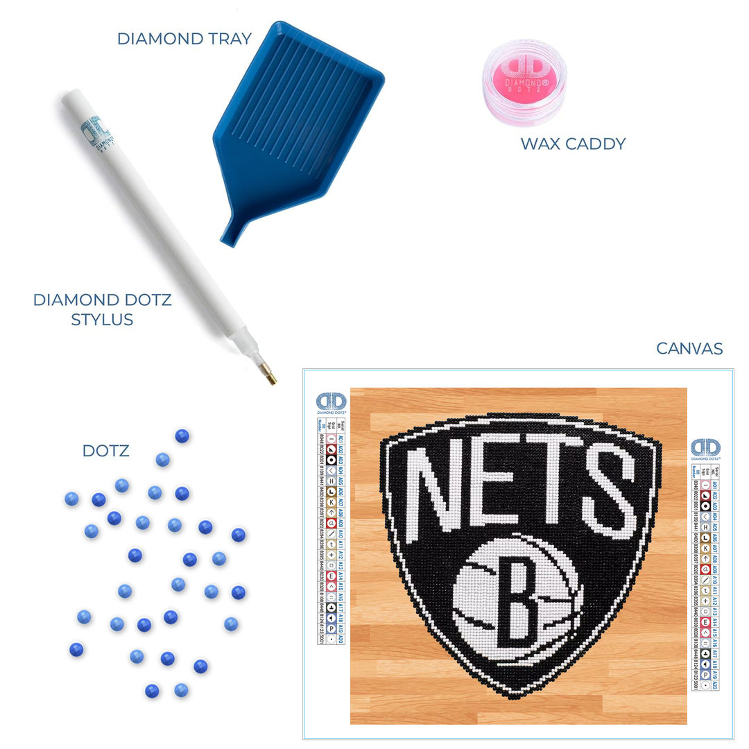 Diamond Dotz NBA Brooklyn Nets - 12.6 x 12.6 in