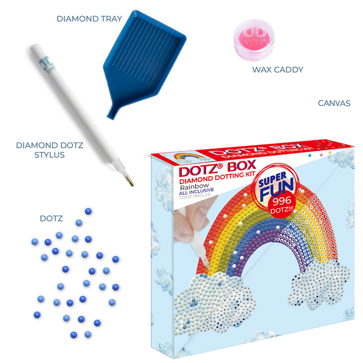 Diamond Dotz Rainbow Smile - 5.91 x 5.91 in