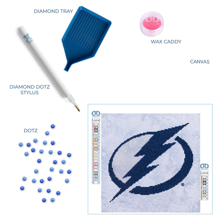 Diamond Dotz NHL Tampa Bay Lightning - 12.6 x 12.6 in