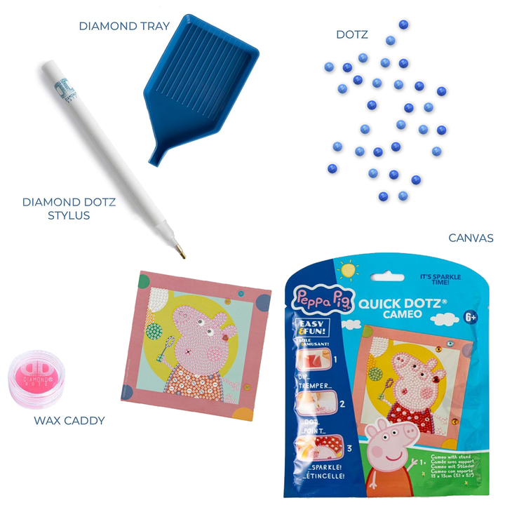 Diamond Dotz Happy Days Peppa Pig Cameo - 5.1 x 5.1 in