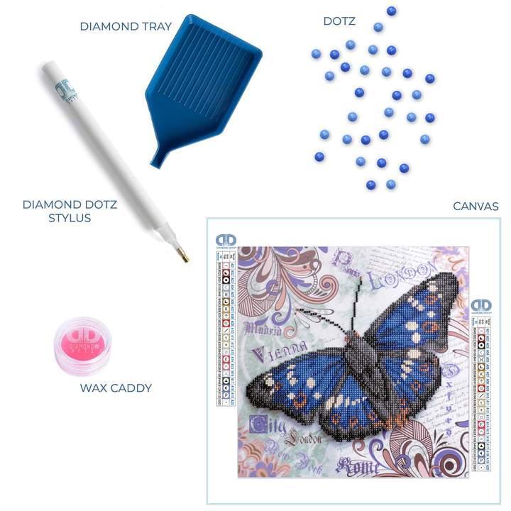 Diamond Dotz Elegant Flutter - 15.2 x 15.2 in