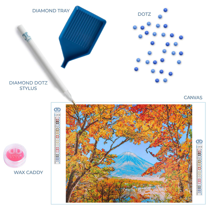 Diamond Dotz Autumn Mountain - 28.35 x 22.05 in