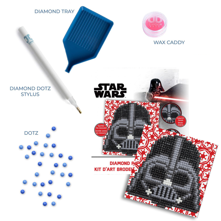Diamond Dotz Darth Vader Fun - 4 x 4 in