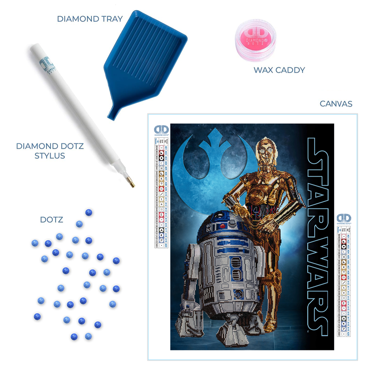 Diamond Dotz Star Wars Droids - 24.4 x 33.8 in