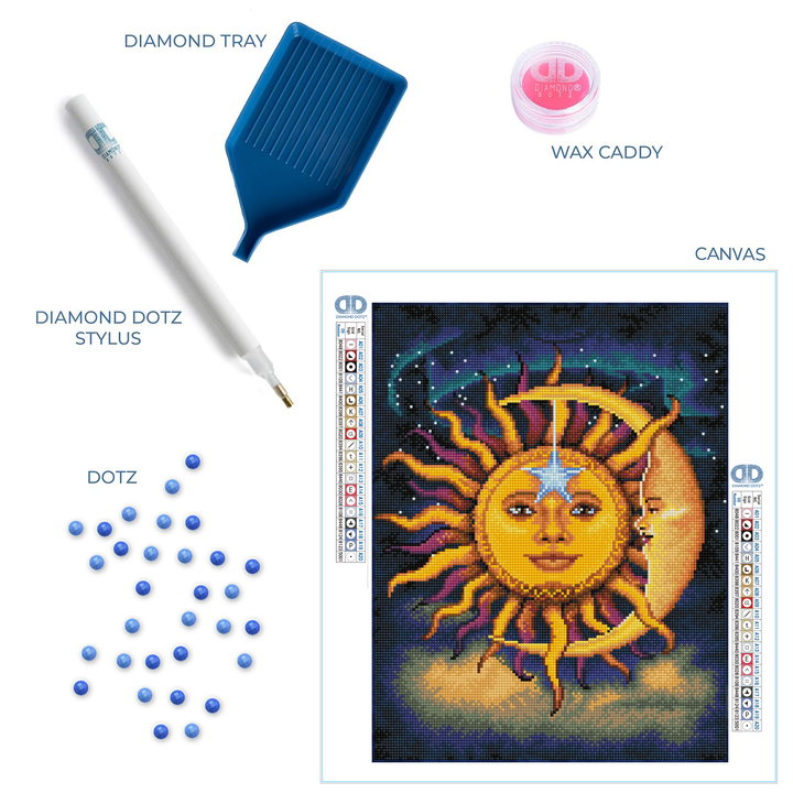 Diamond Dotz Sun & Moon - 13.78 x 17.72 in