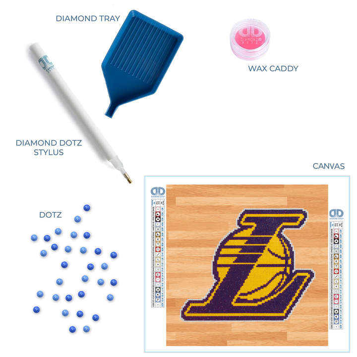 Diamond Dotz NBA Los Angeles Lakers - 12.6 x 12.6 in