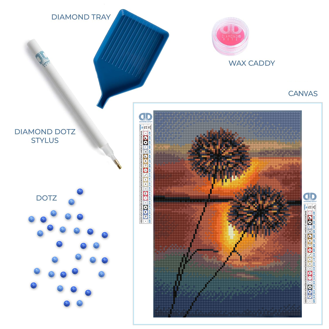 Diamond Dotz Evening Lake - 13.78 x 9.84 in