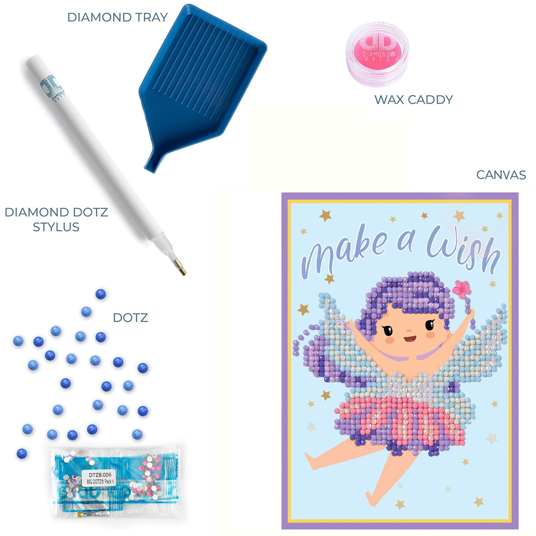 Diamond Dotz Make A Wish - Diamond Painting Greeting Card