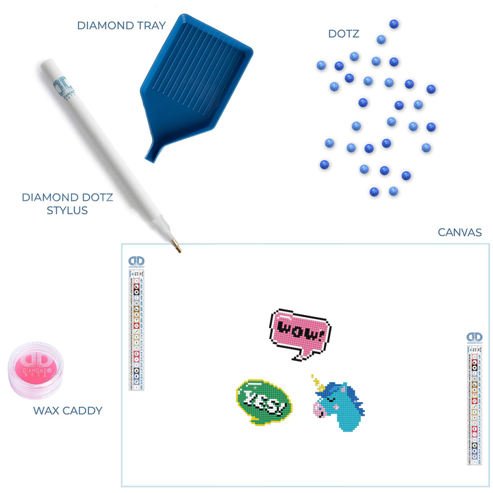 Diamond Dotz Wow - DOTZIES Stickers Kit