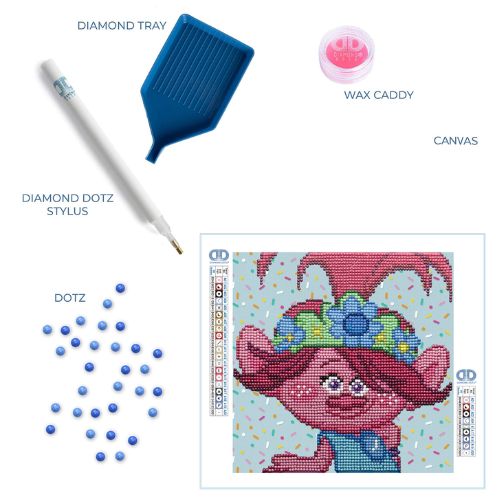 Diamond Dotz Princess Poppy - 8.7 x 8.7 in