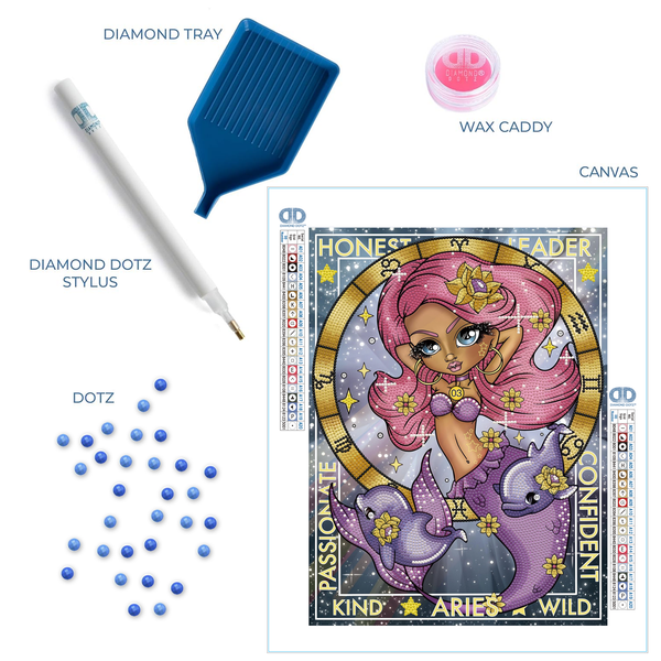 Aries | Diamond Painting Kits Astrology & Zodiac | Diamond Dotz
