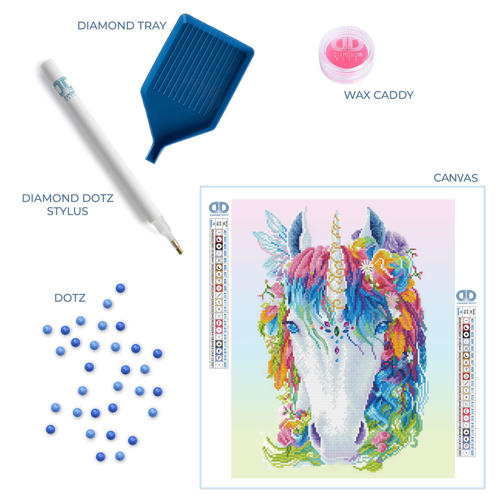 Diamond Dotz Mystic Unicorn - 16.14 x 20.08 in