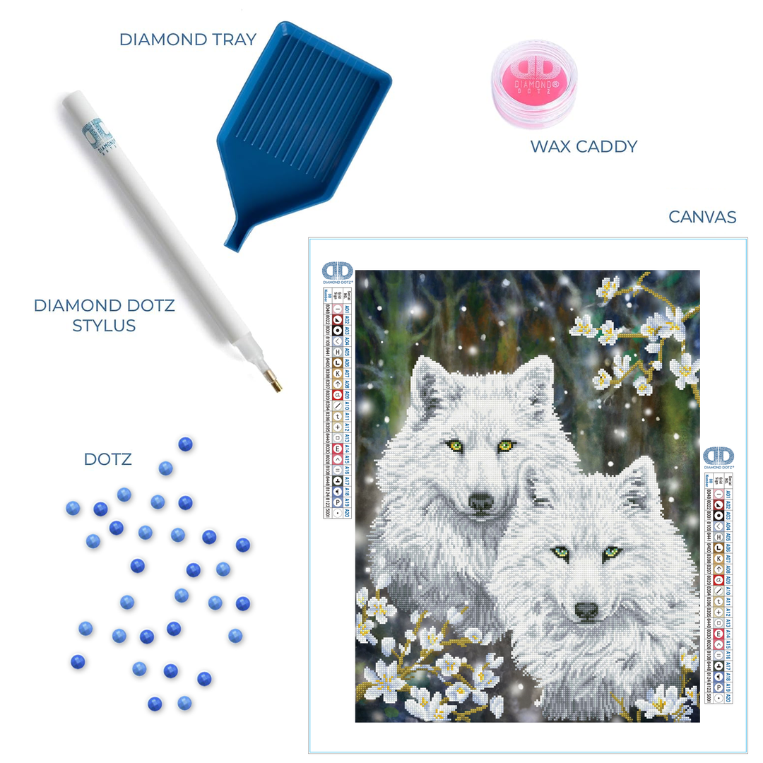 Diamond Dotz Winter Wolves - 25 x 20 in