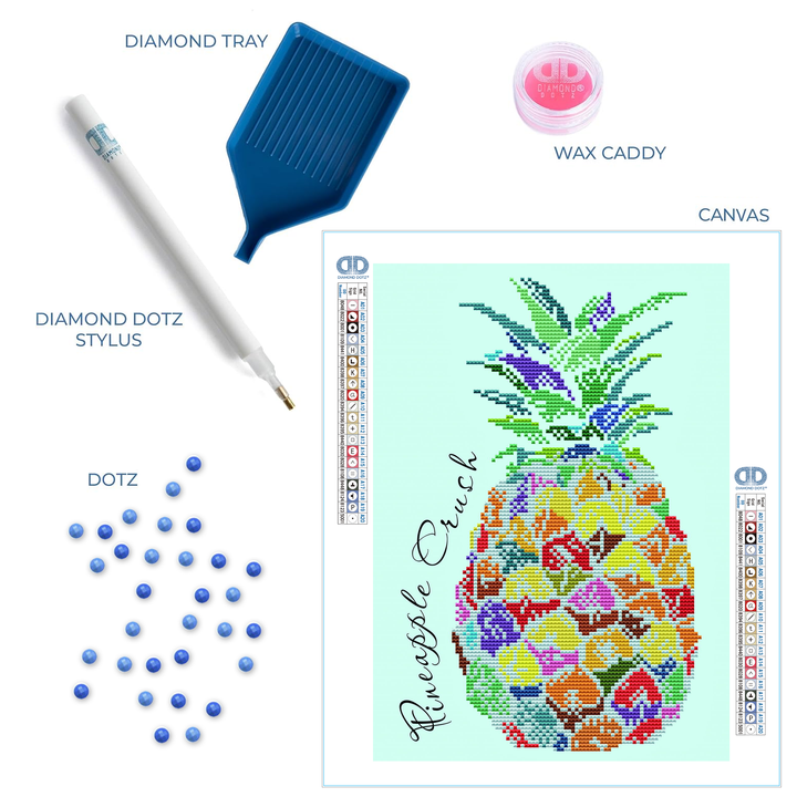Diamond Dotz Pineapple Crush - 11 x 15.4 in