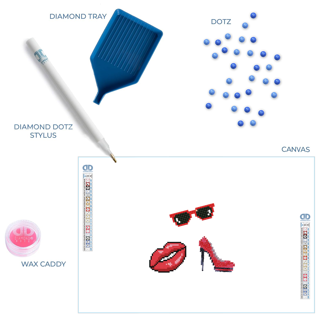 Diamond Dotz Kiss - DOTZIES Stickers Kit