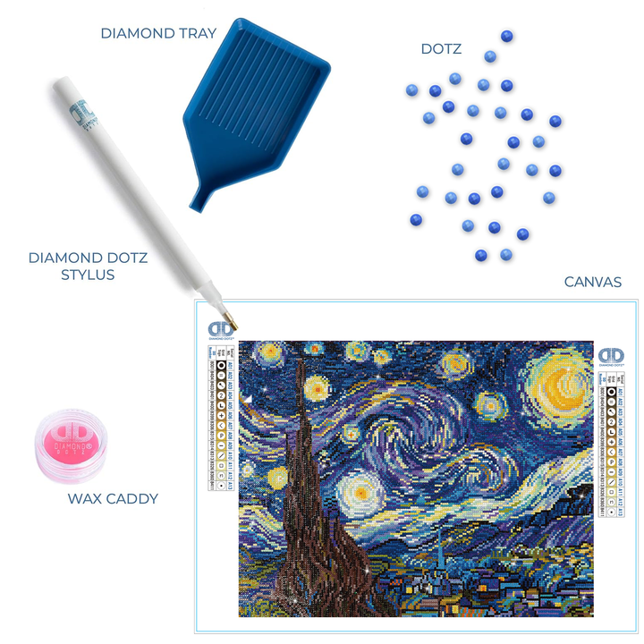 Diamond Dotz Starry Night (Van Gogh) - 20 x 16 in