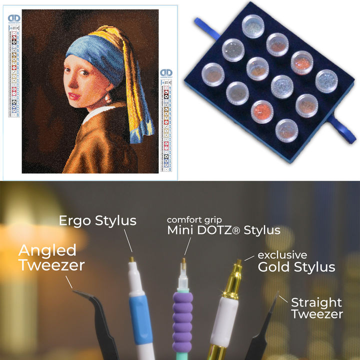 Diamond Dotz  Masterclass Girl with the Pearl Earring - 19.3" x 23.2"