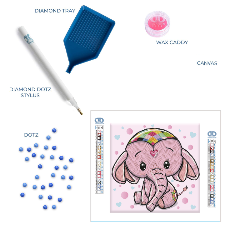 Diamond Dotz Baby Princess - 8.7 x 8.7 in