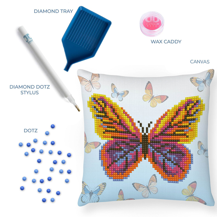 Diamond Dotz Butta Flutta Mini Pillow - 7.1 x 7.1 in