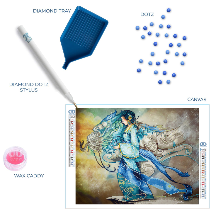 Diamond Dotz Dragon Princess - 26.4 x 33.5 in