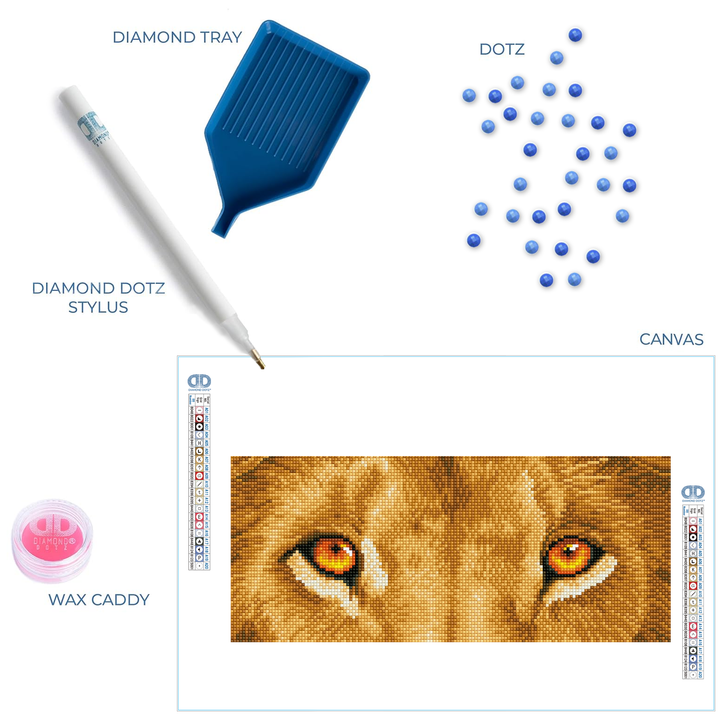 Diamond Dotz Lion Spy - 7.09 x 16.54 in