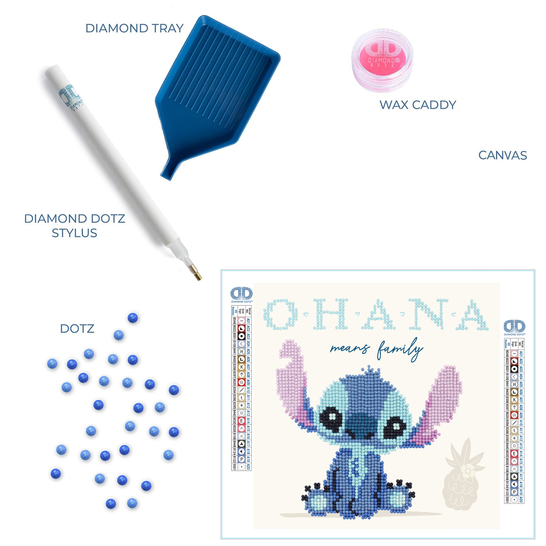 Diamond Dotz Lilo & Stitch - Ohana - 8.7 x 8.7 in