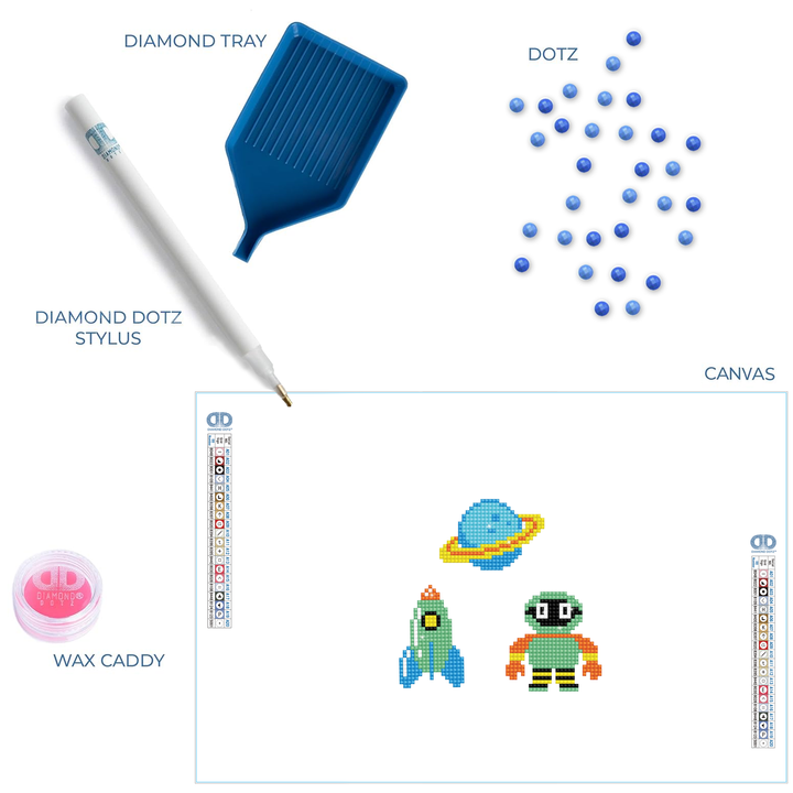 Diamond Dotz Space - DOTZIES Stickers Kit