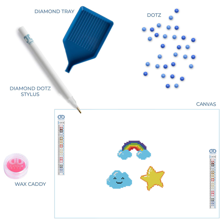 Diamond Dotz Sky - DOTZIES Stickers Kit