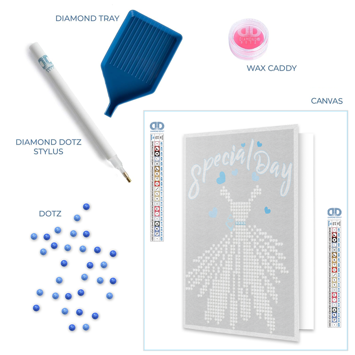 Diamond Dotz Special Day - Diamond Painting Greeting Card