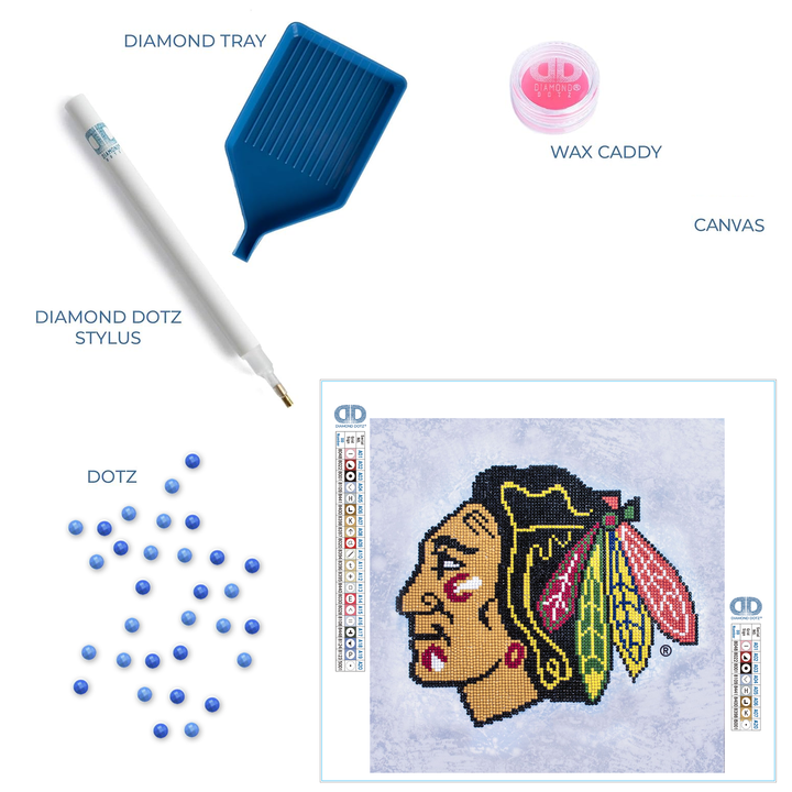 Diamond Dotz NHL Chicago Blackhawks - 12.6 x 12.6 in