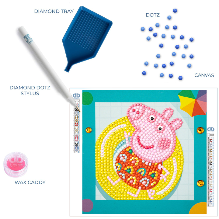 Diamond Dotz Always Chillin' Peppa Pig Cameo - 5.1 x 5.1 in