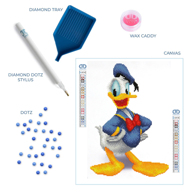 Diamond Dotz Donald Duck - 12.2 x 16.9 in