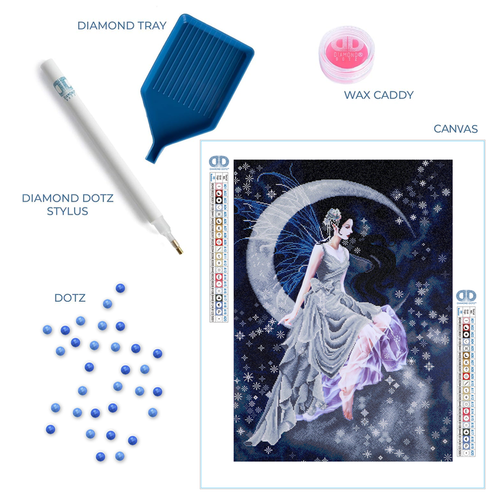 Diamond Dotz Frost Moon - 26.38 x 39.37 in