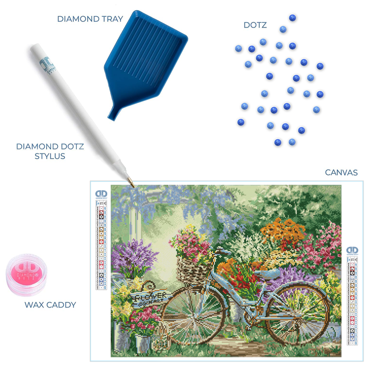 Diamond Dotz The Flower Mart - 19.69 x 26.38 in