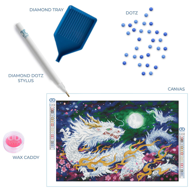 Diamond Dotz Dragon Flame - 35 x 23 in