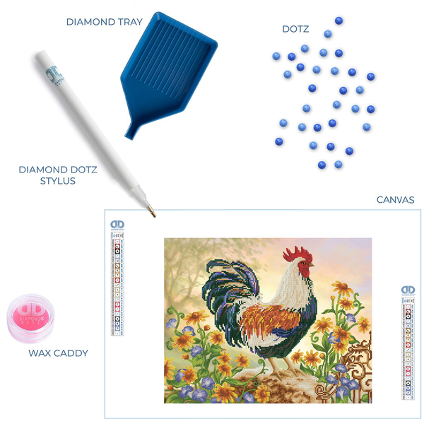 Country Charm | Diamond Painting Kits Birds | Diamond Dotz