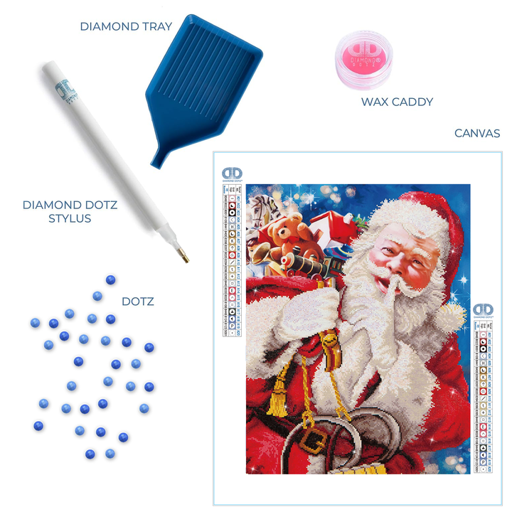 Diamond Dotz Santa's Secret - 32.3 x 22.4 in