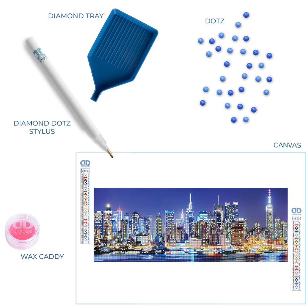 Diamond Dotz City Lights - 11.42 x 29.53 in