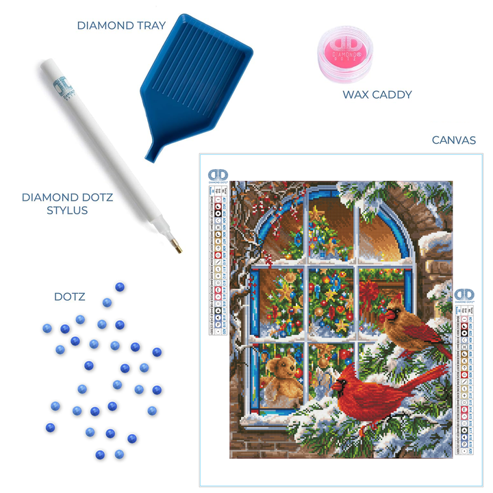Diamond Dotz Christmas Window - 16.14 x 20.08 in