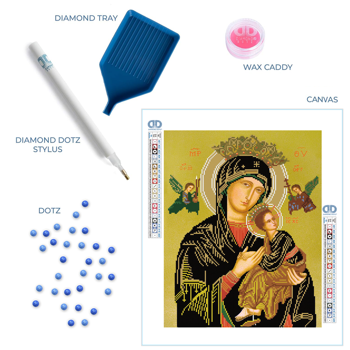 Diamond Dotz Our Lady of Perpetual Help - 15.75 x 19.69 in
