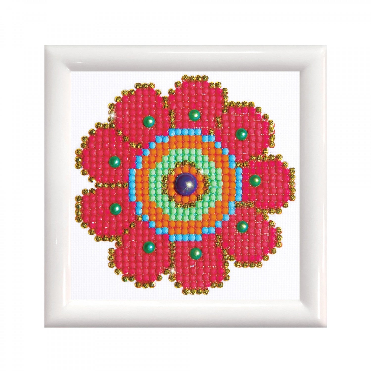 Flower Power with Frame | Diamond Painting Kits for Kids | Diamond