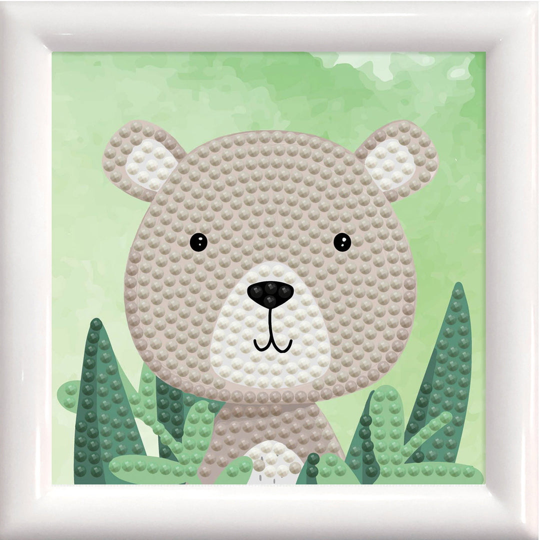 Diamond Dotz Woodland Bear - Framed Kit - 4 x 4 in