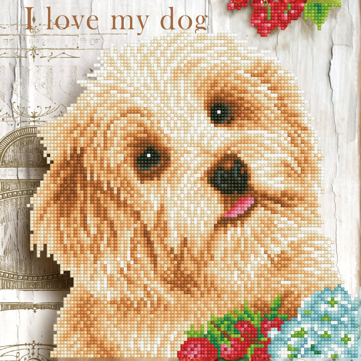 Diamond Dotz I Love My Dog - 12 x 12 in
