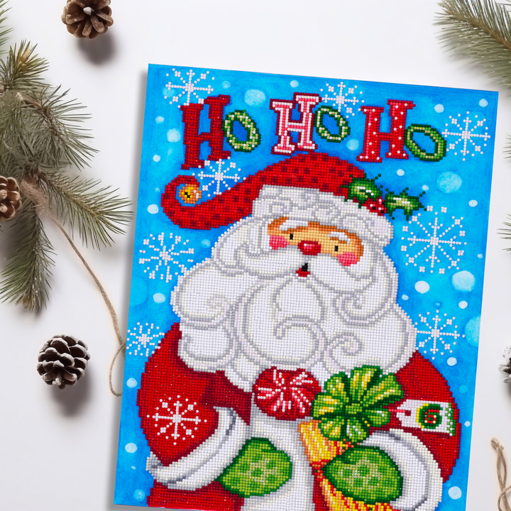Diamond Dotz Santa Ho Ho Ho - 13.8 x 17.7 in